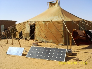 energia solare e solidarietà, campo per rifugiati Saharawi. Sahara